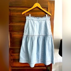 Madewell Denim Midi Skirt